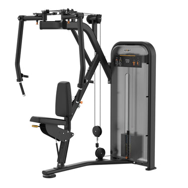 Insight Fitness Pectoral Fly & Rear Deltoid - BE8003 with black frame and gray console on a white background